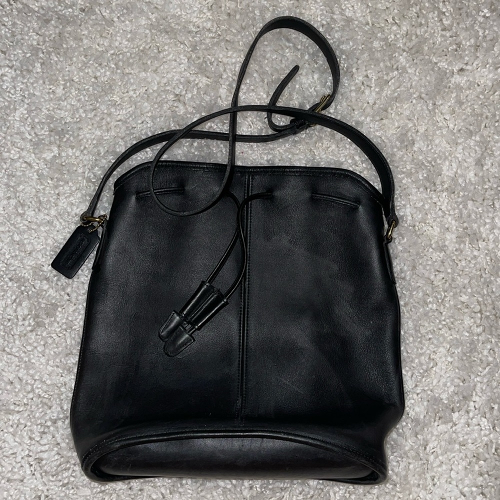 Authentic Vintage Coach Nicholas Crossbody Drawstring Bucket Bag 9946